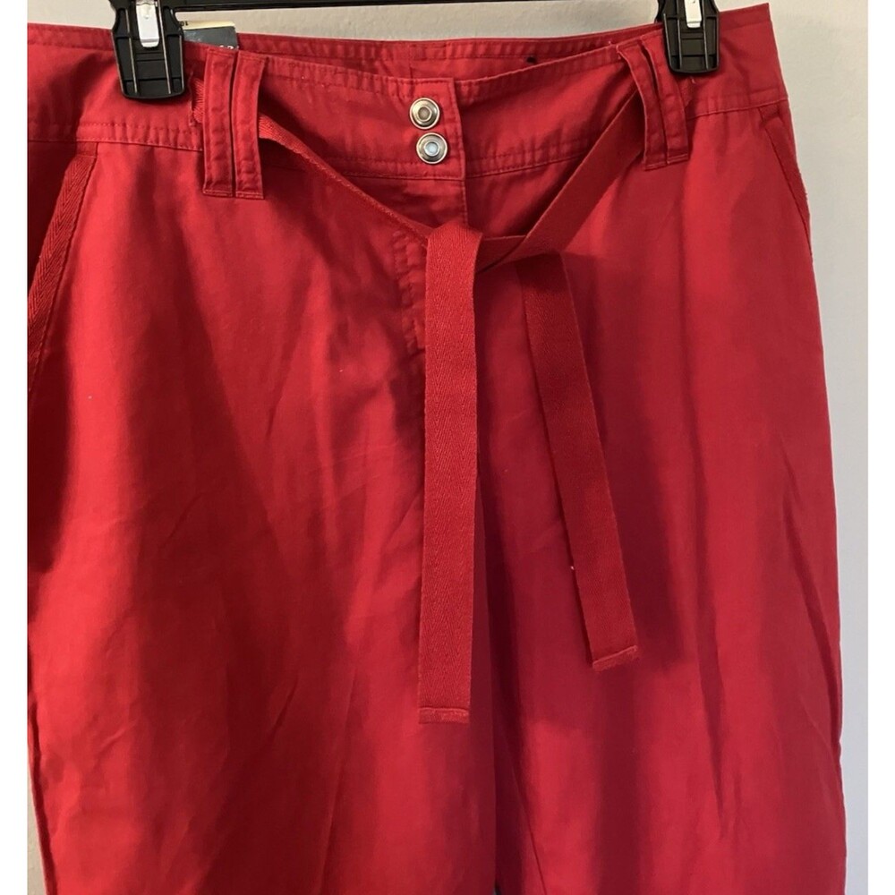 Vintage NWT St Johns Bay Women's Petite Ankle Pants Red Size 10P - Picture 4 of 6
